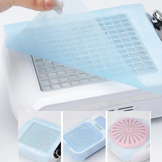 100pcs Nail Vacuum Clean Collector Filter Paper Dustproof Replace Nail Vacuum Clean Filter Paper Manicure Machine Dust Accessory