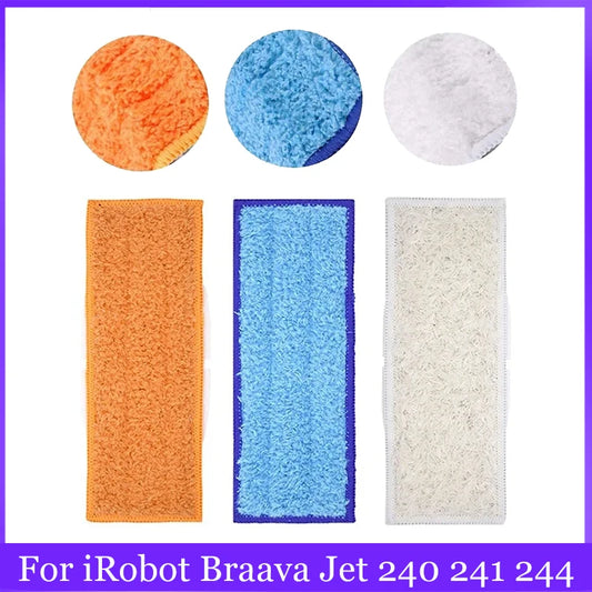 Washable Mop Cloth For iRobot Braava Jet 240 241 245 250 Robot Vacuum Cleaner Part Wet Pad Mop Dry Damp Pad Mop Replacement