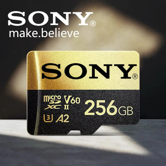 SONY Micro SD Card High Speed SD Memory Card 128GB 256GB 32GB 64GB MicroSD U3 A2 TF Flash Card for Xiaomi Phone Camera table PC