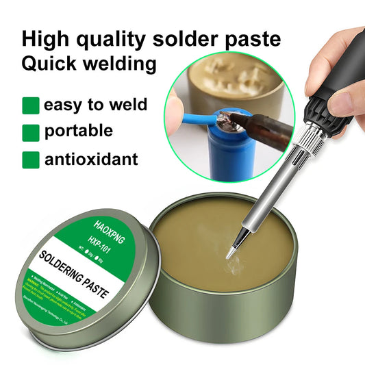 Soldering paste rosin flux lead-free easy to soldering soldering iron repair Iron sheet stainless steel sheet nickel solder wire